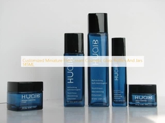 কাস্টমাইজড মিনিয়েচার ফ্লিন্ট ক্রিম কসমেটিক গ্লাস বোতল এবং জার 145ML