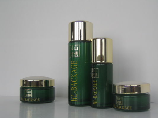 কাস্টমাইজড ফ্রস্টেড ফ্লিন্ট ক্রিম কসমেটিক গ্লাস বোতল এবং জারস 100 এমএম 40 এমএল